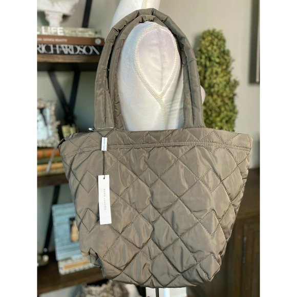Marc Jacobs Quilted Nylon Medium Tote Bag Purse - Picture 9 of 12